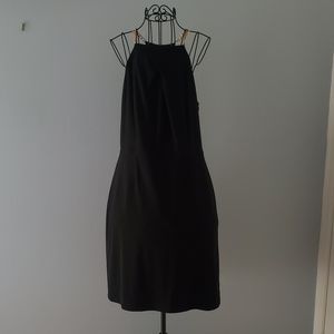 Laundry | Black Short Dress with Gold Chain Straps